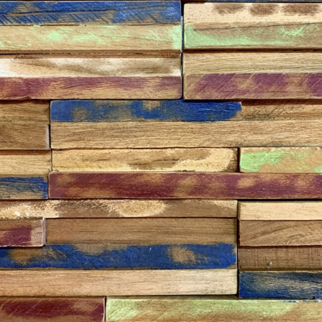 米羅義式柚木原木飾板.